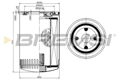 Фільтр масляний Fiat Ducato/Iveco 2.3JTD 02-06 BREMSI FL0285
