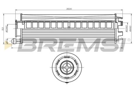 Фільтр масляний MB Sprinter (907,910) 20-/Vito (W447) 19-/E-class (W213) 18- OM654 BREMSI FL2350