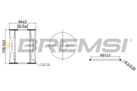 Автозапчасть BREMSI FL2543