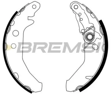 Гальмівні колодки зад. Ford Fiesta III 89-99 (Bendix) BREMSI GF0225-1 (фото 1)