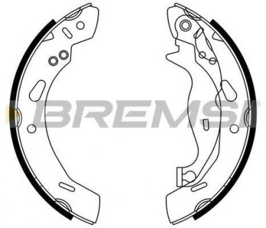 Тормозные колодки зад. Ford Fiesta VI 08- (TRW) BREMSI GF0249