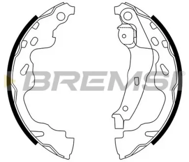 Гальмівні колодки зад. YARIS 1.0-1.5 99-05 (BOSCH) BREMSI GF0961