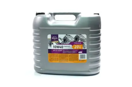 Масло моторное. TRUCK POWERTECH 10W40 CI-4/DPF E6 (Канистра 20л) BREXOL 48391050993