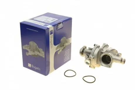 Насос воды Audi 80/100/VW Caddy/Golf/T4 1.3-2.0/1.6-1.9TD/TDI 76-03 (B/B) (6 лоп) (с корпусом)) BUGATTI PA0319C