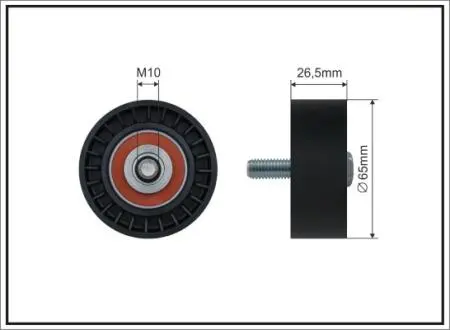 РОЛИК НАТЯЖНЫЙ PASKA OSPRZ. CITROEN XSARA/PEUGEOT 206 1.1,1.4i 16V,1.6i (z kl CAFFARO 1395