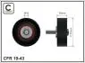 Ролик проміжний поліклинового ремня Citroen C5 I/II/C8, Fiat Ulysse, Peugeot 406/607/807/Partner 1.8/2.0D/2.2D 05.97- 70x10x25 CAFFARO 1943 (фото 1)