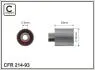 Ролик промежуточный ремень ГРМ Subaru Forester/Impreza/Legacy I 2.0 05.92-09.02 31x8x34 CAFFARO 21493 (фото 1)