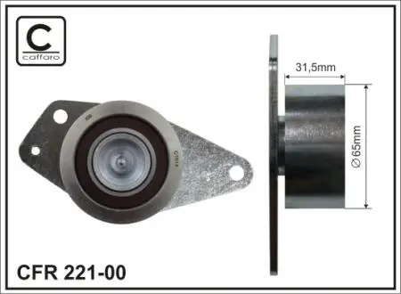 Ролик промежуточный ремень ГРМ Opel Movano, Renault Clio II/Espace III/Kangoo/Laguna I/Master II/Megane I/Scenic I 1.9D 03.97- 65x18x32 CAFFARO 22100
