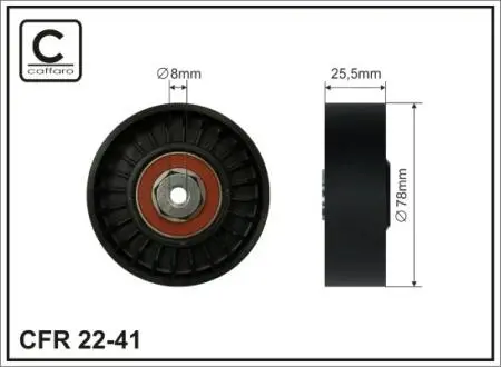 Ролик генератора CAFFARO 22-41