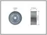 Ролик промежуточный ремень ГРМ Chevrolet Aveo/Cruze/Orlando/Trax, Fiat Croma/Stilo, Opel Astra G/H 1.4-1.8LPG 09.98- 61x8x27,5 CAFFARO 23022 (фото 1)