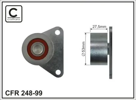 Натяжной механизм ремня ГРМ Volvo 850/960/C30/C70 I/II/S40 I/II/S60 I/S70/S80 I/II/V40/V50/V70 I/II/III/XC60/XC70/XC90 I 1.6-2.9 08.90- 53x18x27 CAFFARO 24899