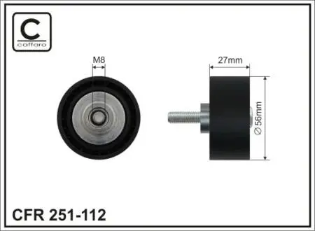 Натяжной ролик BMW 2.0d-3.0d CAFFARO 251112