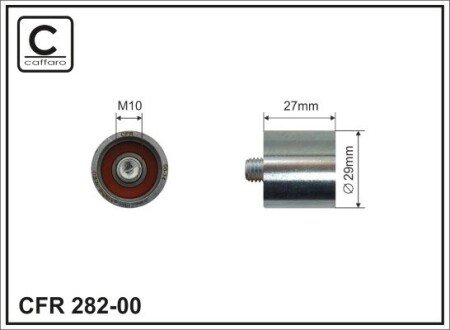 Ролик натяжного механизма ремня ГРМ Audi A4 2.0FSI 02-04 29x10x29 CAFFARO 28200