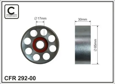 Ролик натяжного механизма поликлинового ремня. Land Rover Defender/Discovery I 2.5D 10.89-12.01 85x17x30 CAFFARO 29200