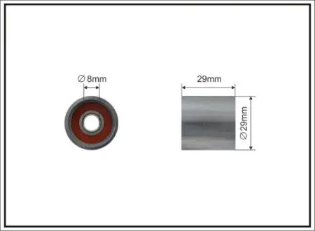 Паразитный ролик Skoda/VW Golf V/Caddy II CAFFARO 33795