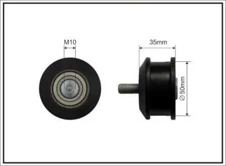 Ролик натяжного механізму ремня ГРМ ZAZ Таврія/Sens 1.1/1.3 96- 50x10x21,5 CAFFARO 447-99