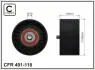 Ролик натяжного механизма поликлинового ремня. Mercedes Actros/MP2/MP3/Axor/2 OM457.910-OM542.942 04.96- 80x10x44 CAFFARO 491118 (фото 1)