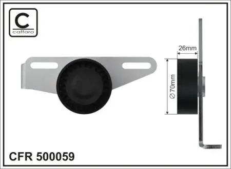 Натягувач z podstaw№ 70x26 plastik CAFFARO 500059