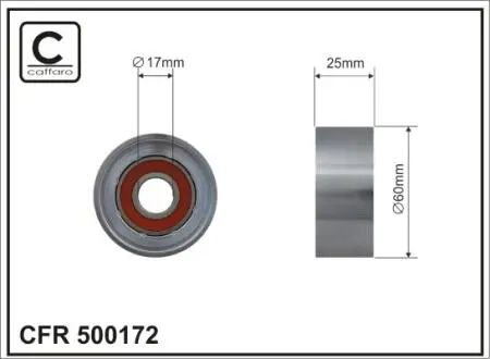 РОЛИК НАТЯЖНЫЙ CAFFARO 500172