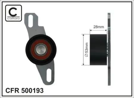 Натяжний механізм ремня ГРМ Suzuki Alto/Carry/LJ 80/Samurai/SJ 410/Super Carry 0.8/1.0 01.80-12.04 53x28 CAFFARO 500193