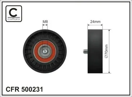 РОЛИК НАТЯЖНЫЙ CAFFARO 500231
