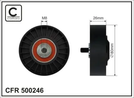 РОЛИК НАТЯЖНЫЙ CAFFARO 500246