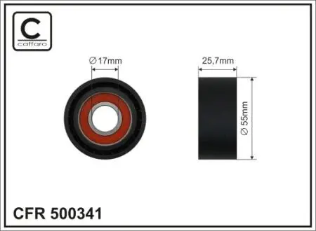 Ролик CAFFARO 500341