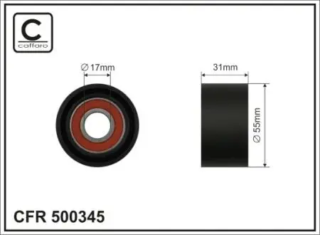 Ролик CAFFARO 500345