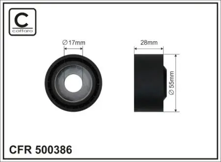 Ролик натяжний CAFFARO 500386