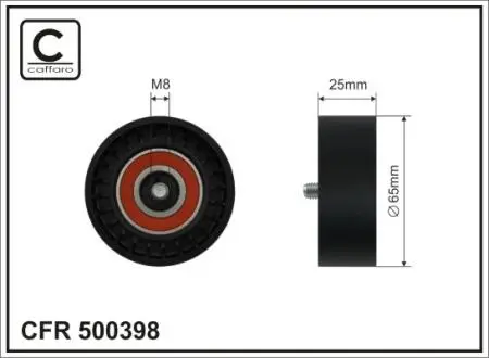 РОЛИК НАТЯЖНЫЙ CAFFARO 500398