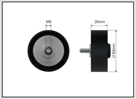 Ролик поліклинового ременя CAFFARO 500542