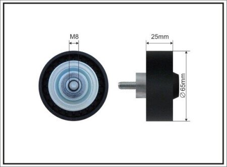 Ролик генератора Land Rover Defender/Discovery/Range Rover 2.0 14- (паразитний)) CAFFARO 500647