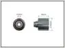 Ролик проміжний ремня ГРМ Audi A1/A2/A3/A4/Allroad/A5/A6/Q5/TT, Ford Galaxy, Mitsubishi Grandis/Lancer VIII/Outlander II, Seat Alhambra/Altea/XL/Arosa/Cordoba 1.2D-3.0 03.95- 40x8x35 CAFFARO 62-35 (фото 1)