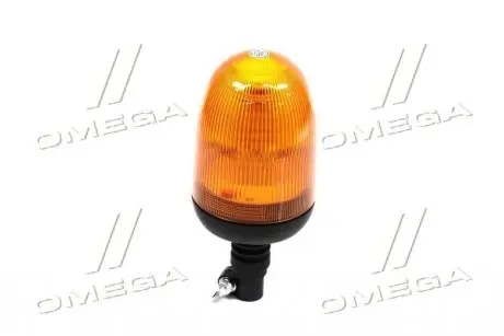 Мигалка жовта LED 12/24В d-130мм, висота 270мм з кріпленням на трубу під роз\'ємом, 3 режими Cametet 68806-66