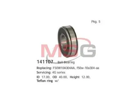 Подшипник шариковый d>30 CARGO 141107