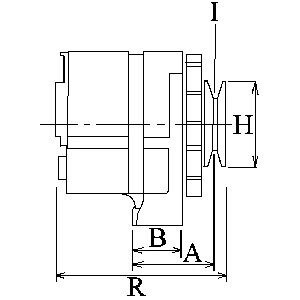 Генератор MB T2 709-811 4.0D (OM364) 86-94 (28V/80A) = 112159 CARGO F 032 112 159