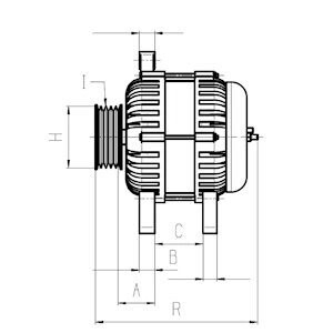 Генератор BMW 3 (E46)/5 (E39)/7 (E38)/X5 (E53) 2.0/2.5/3.0D 96-05 (14V/120A) M47/M51/M57 = 112462 CARGO F 032 112 462