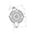Генератор VW Golf/Passat/Tiguan 1.4 TSI 07-18 (14V/140A) = 116345 CARGO F 032 116 345 (фото 3)