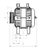 Генератор Ford Transit Custom 2.0 EcoBlue 15-23 (14V/240A) = 116606 CARGO F 032 116 606 (фото 1)