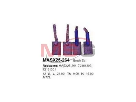 Щетка стартера CARGO MASX25-264