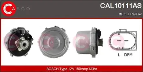 Генератор CASCO CAL10111AS