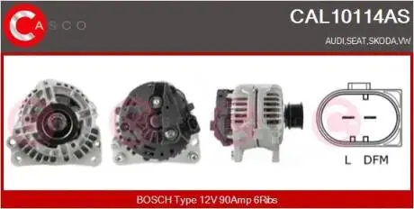 Генератор CASCO CAL10114AS