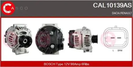 Генератор CASCO CAL10139AS