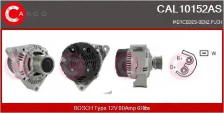 Генератор CASCO CAL10152AS