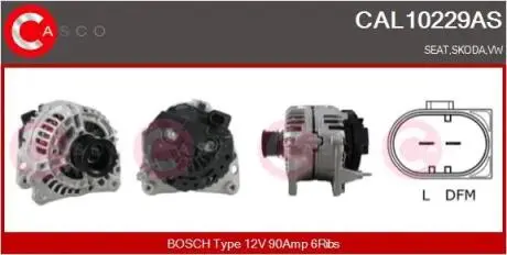 Генератор CASCO CAL10229AS