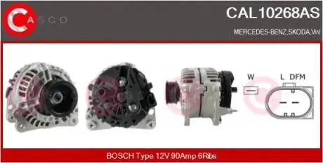 Генератор CASCO CAL10268AS