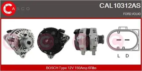 Генератор CASCO CAL10312AS