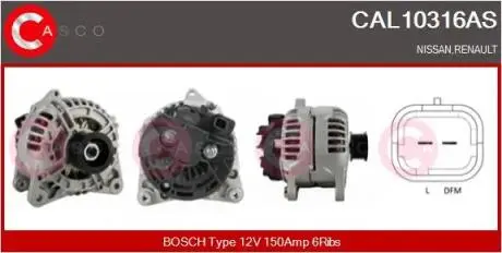 Генератор CASCO CAL10316AS