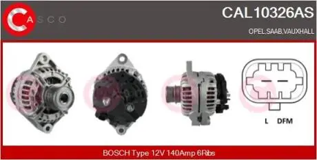 Генератор CASCO CAL10326AS
