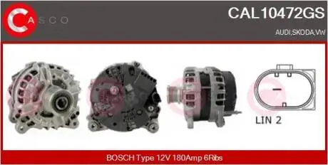 Генератор CASCO CAL10472GS